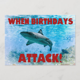 Invitation de requin à rayures Vintages