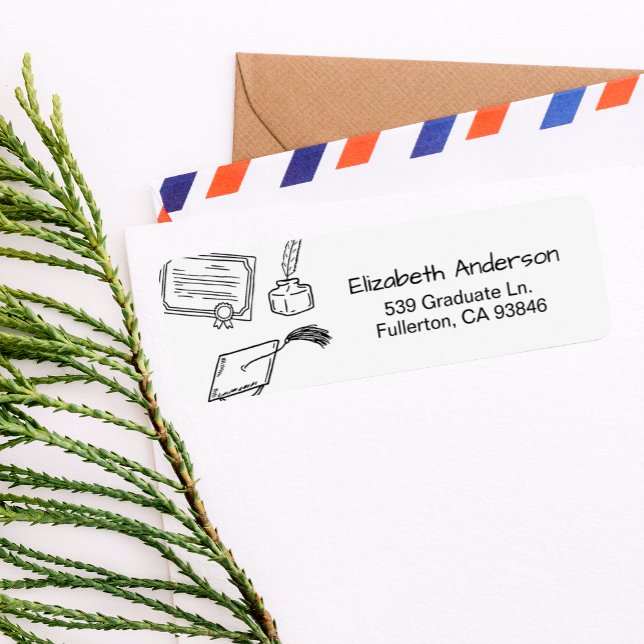 Invitation de retour de diplômé dessinée à la main (Créateur téléchargé)