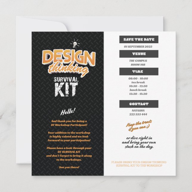 INVITATION (DE RETOUR) TROUSSE DE SURVIE DT MODIFIABLE 1 (Dos)