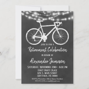 Invitation de retrait de bicyclette en tableau noi