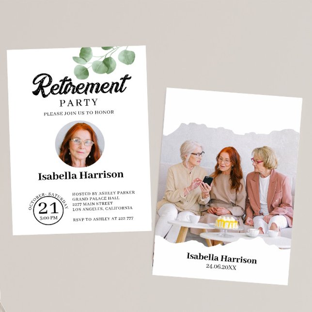 Invitation de retrait photo personnalisée (Créateur téléchargé)