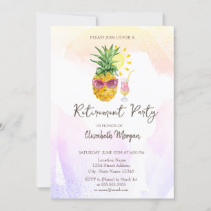 Invitation de retraite Cocktail Fantaisiste à l'an