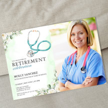 Invitation de retraite de médecin infirmière stéth