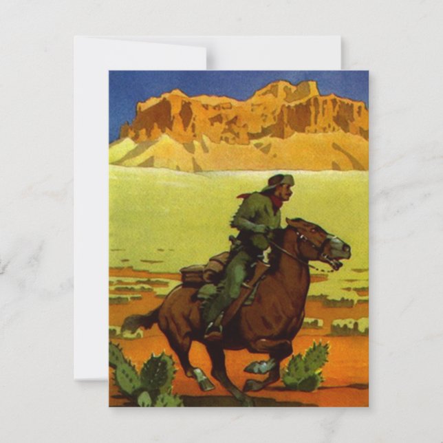 Invitation de retraite de service postal de Pony (Devant)