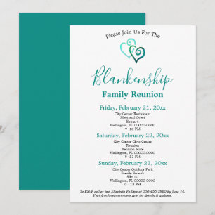 Invitation de retrouvailles de 3 jours Green Aqua 