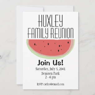 Invitation de réunion de famille sur le thème de l