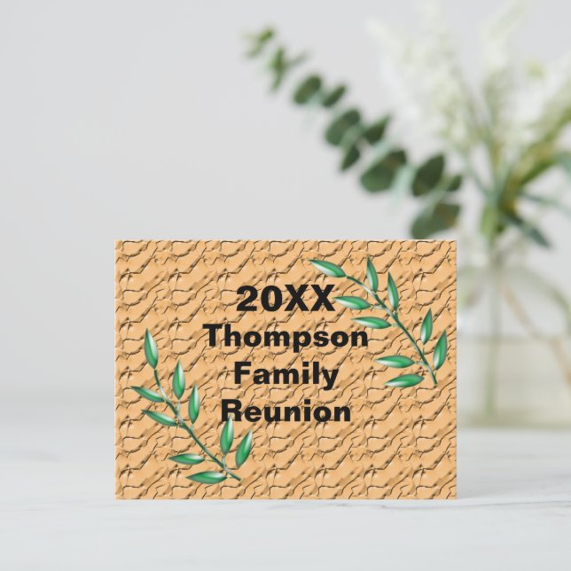Invitation de réunion familiale bon marché (Debout devant)