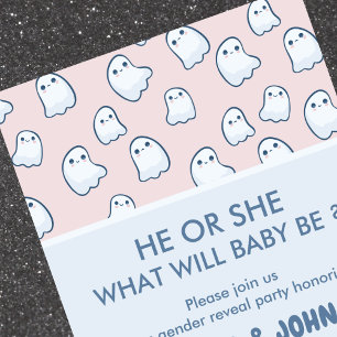 Invitation de révélation du sexe de bébé Halloween