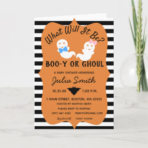 Invitation de Révélation du Sexe pour Halloween, B