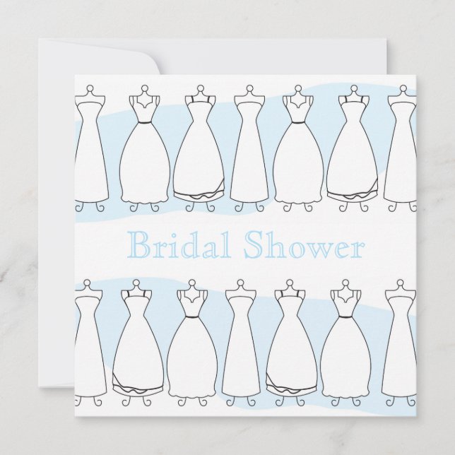 Invitation de robe de mariage de Fête de la mariée (Devant)