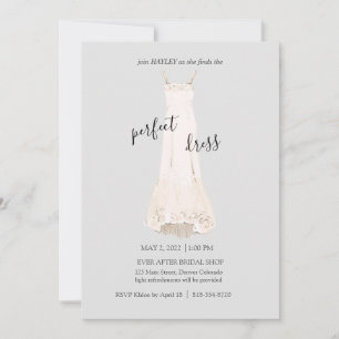 Invitation de robe de mariée