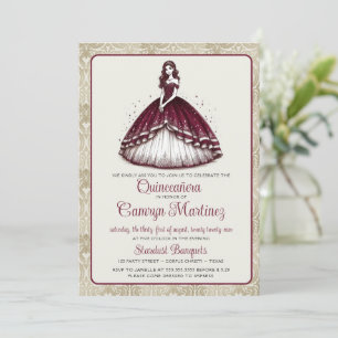 Invitation de robe de Quinceañera en Bourgogne