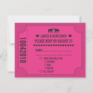 Invitation de RSVP pour un billet de carnaval