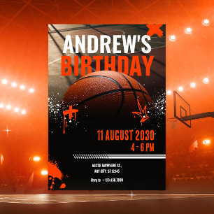 Invitation de rue de basket-ball