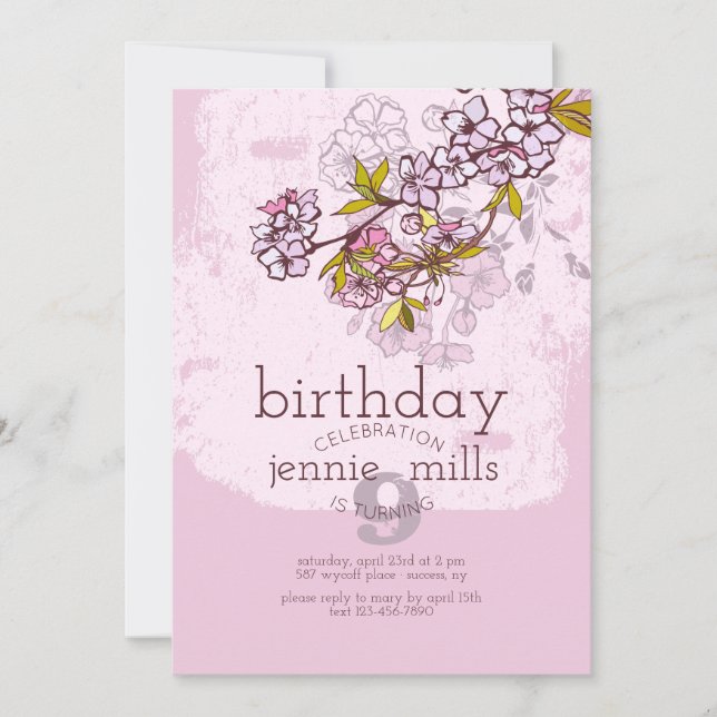 Invitation de Sakura Branch (Devant)