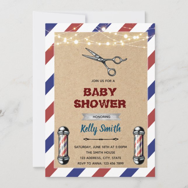 Invitation de salon de coiffure (Devant)