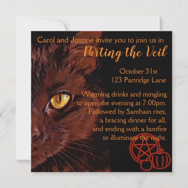 Invitation de Samhain (Devant)