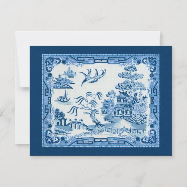 Invitation de saule bleu (Devant)