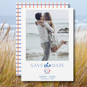 Invitation de sauvegarde de date de mariage avec p