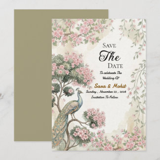 Invitation de sauvegarde de date de mariage indien