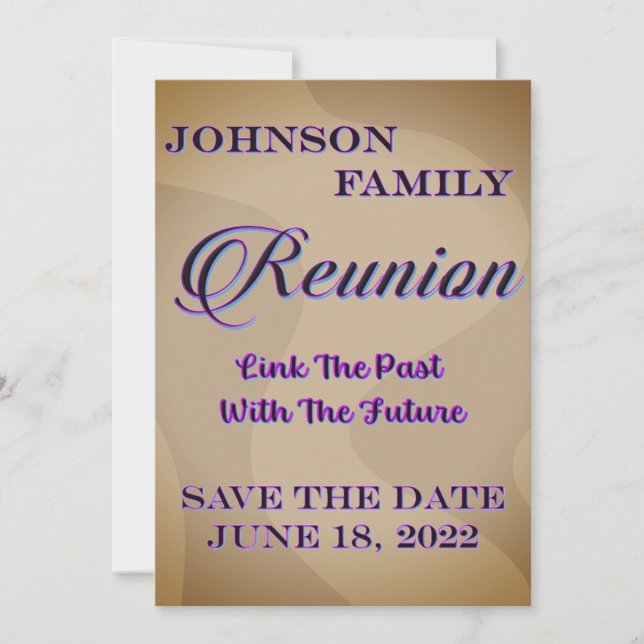 Invitation de sauvegarde de date de réunion (Devant)