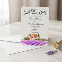 Invitation de sauvegarde de date de vignoble tosca
