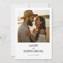 Invitation de sauvegarde de date minimaliste avec