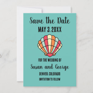 Invitation de sauvegarde de date nautique de plage