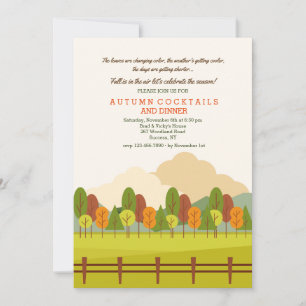 Invitation de scène d'automne