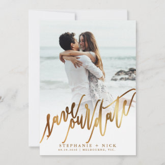 Invitation de script Gold Elegant