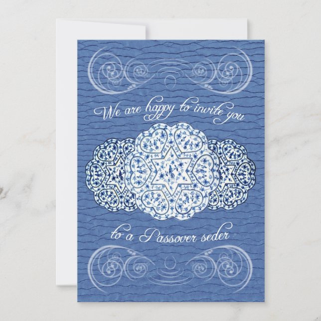 Invitation de Seder de pâque (Devant)