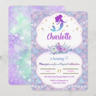 Invitation de sirène sous la mer