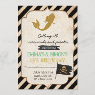 Invitation de sirènes pirates
