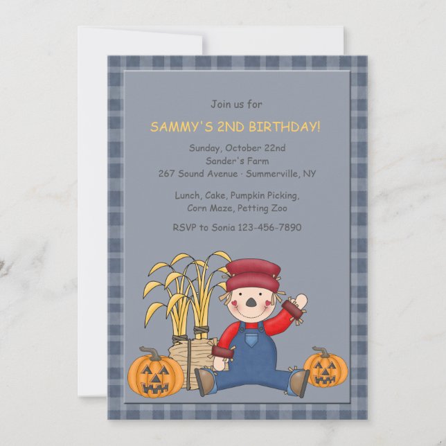 Invitation de Sitting Scarecrow (Devant)