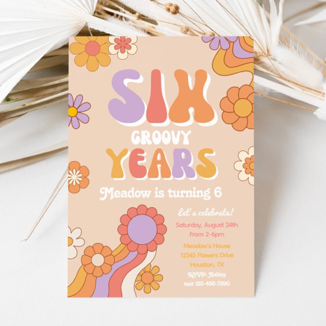 Invitation de six années Super | 6e Invitation d'a (Créateur téléchargé)