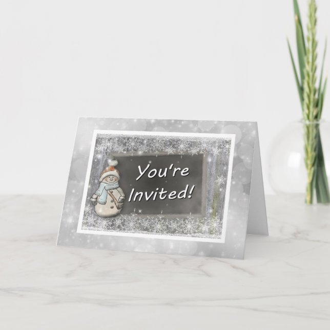Invitation de Snowman (Devant)