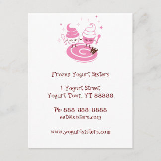 Invitation de soeurs de yogourt glacé