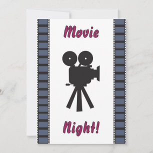 Invitation de soirée cinéma