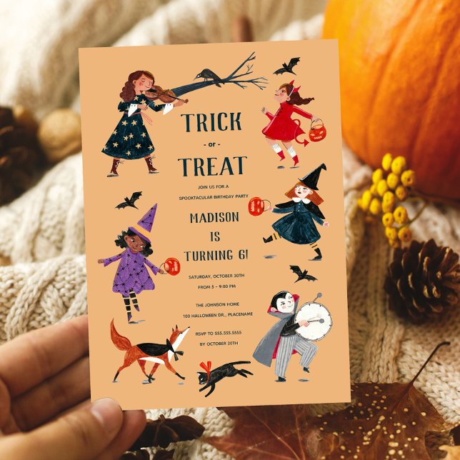 Invitation de soirée costume enfant Halloween (Créateur téléchargé)