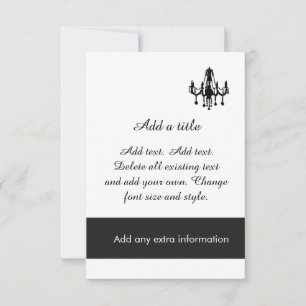 Invitation de soirée officielle sur mesure avec lu