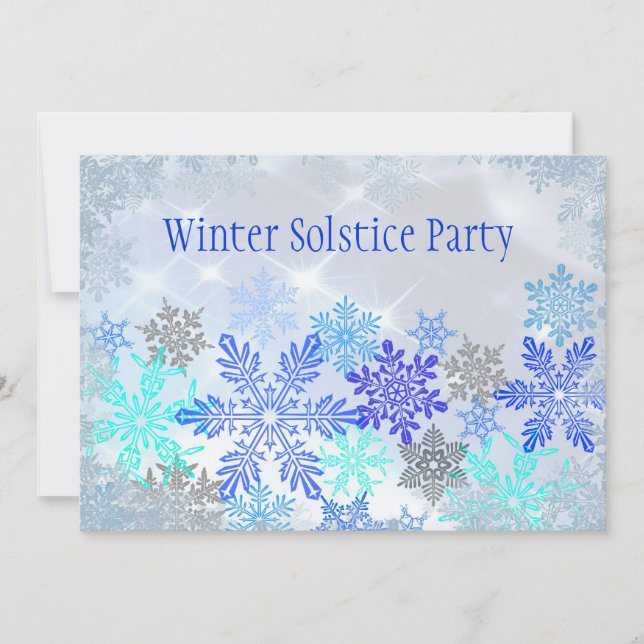 Invitation de soirée solstice d'hiver personnalisa (Devant)