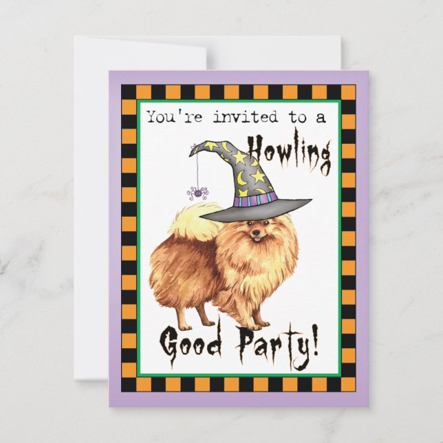 Invitation de sorcière de Poméranie (Devant)