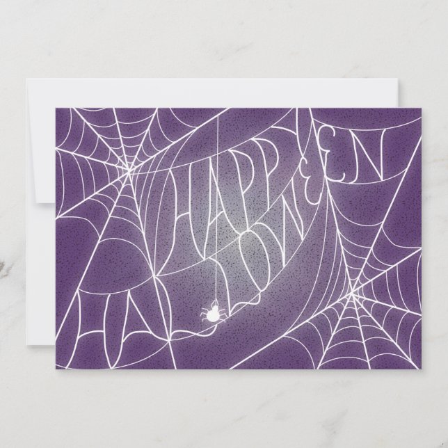 Invitation de Spiderweb Halloween Party dans le vi (Devant)