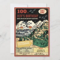 Invitation de style de bande dessinée rétro