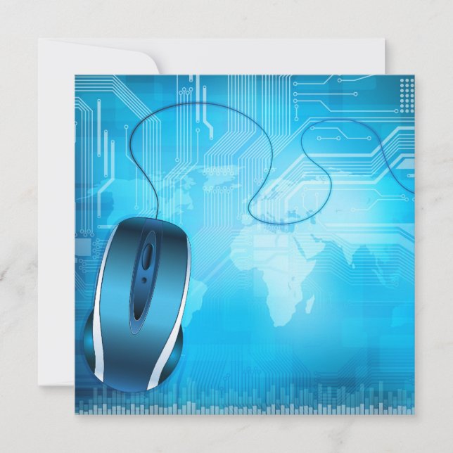 invitation de style de technologie (Devant)