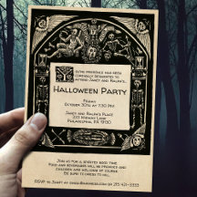 Invitation de style funéraire personnalisable effr