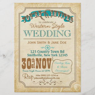 Invitation de style occidental