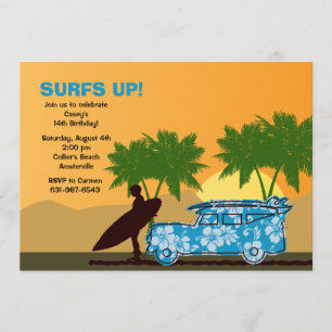Invitation de surfer Dude