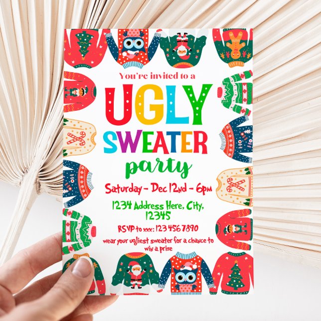 Invitation de Sweater Noël (Créateur téléchargé)