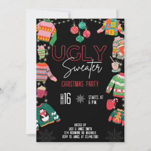 Invitation DE SWEATER PARTY CHRISTMAS TACKY SWEATE